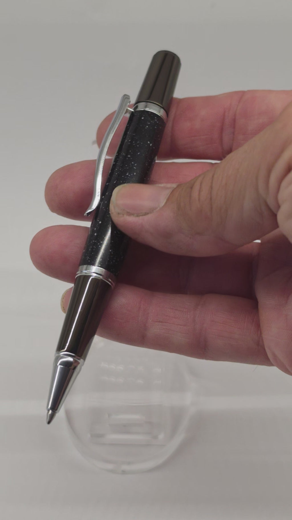 Handmade Scirocco Granite Corian twist Rollerball pen