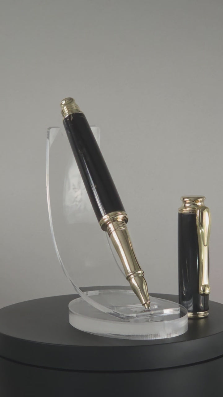 Black and Gold Rollerball Pen