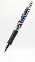 Hand turned Resin multi coloured Click Gel Pen