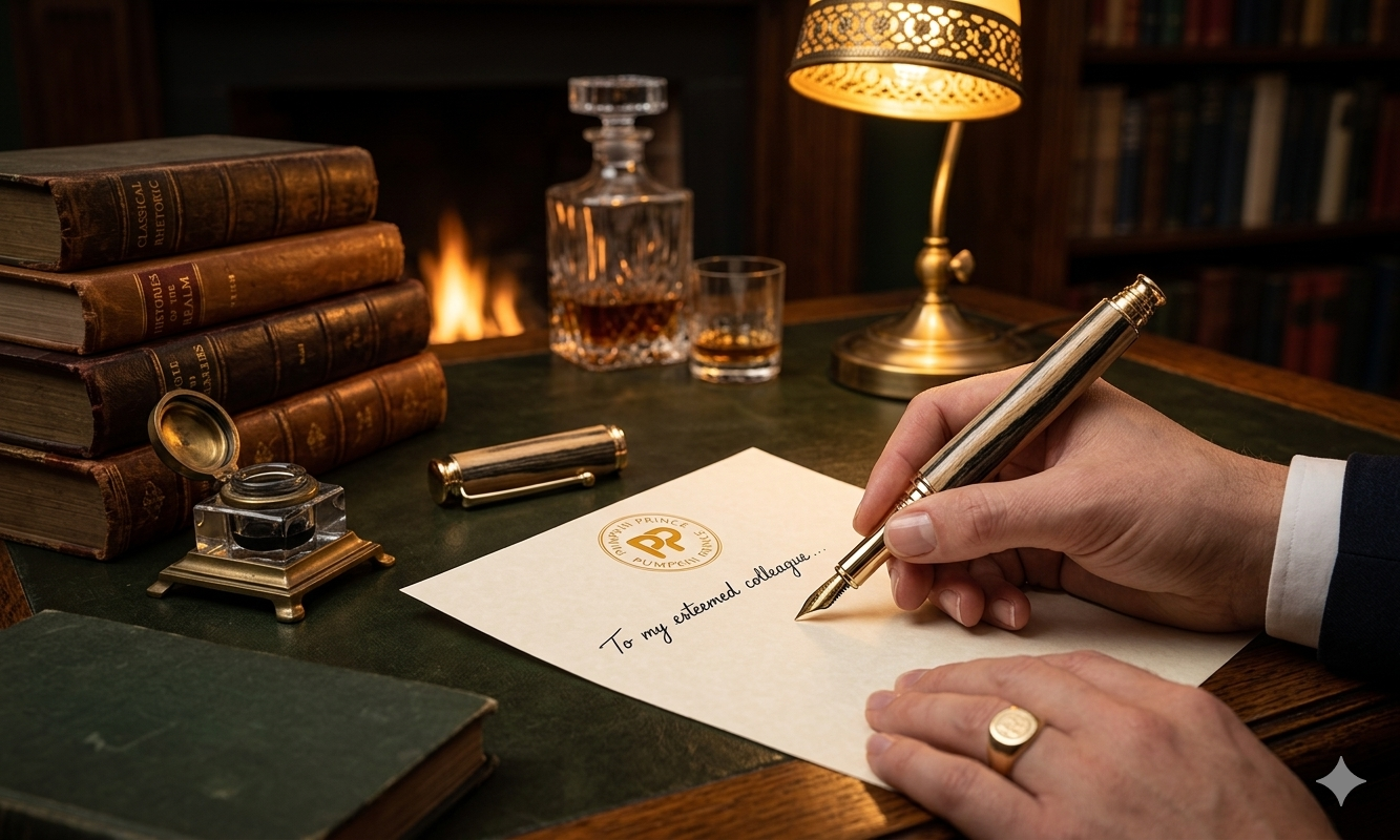 The Laburnum Heritage Fountain Pen in Gold