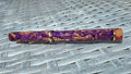Diamond Particle & Purple Swirl Ebonite Fountain Pen (Gold Accents)