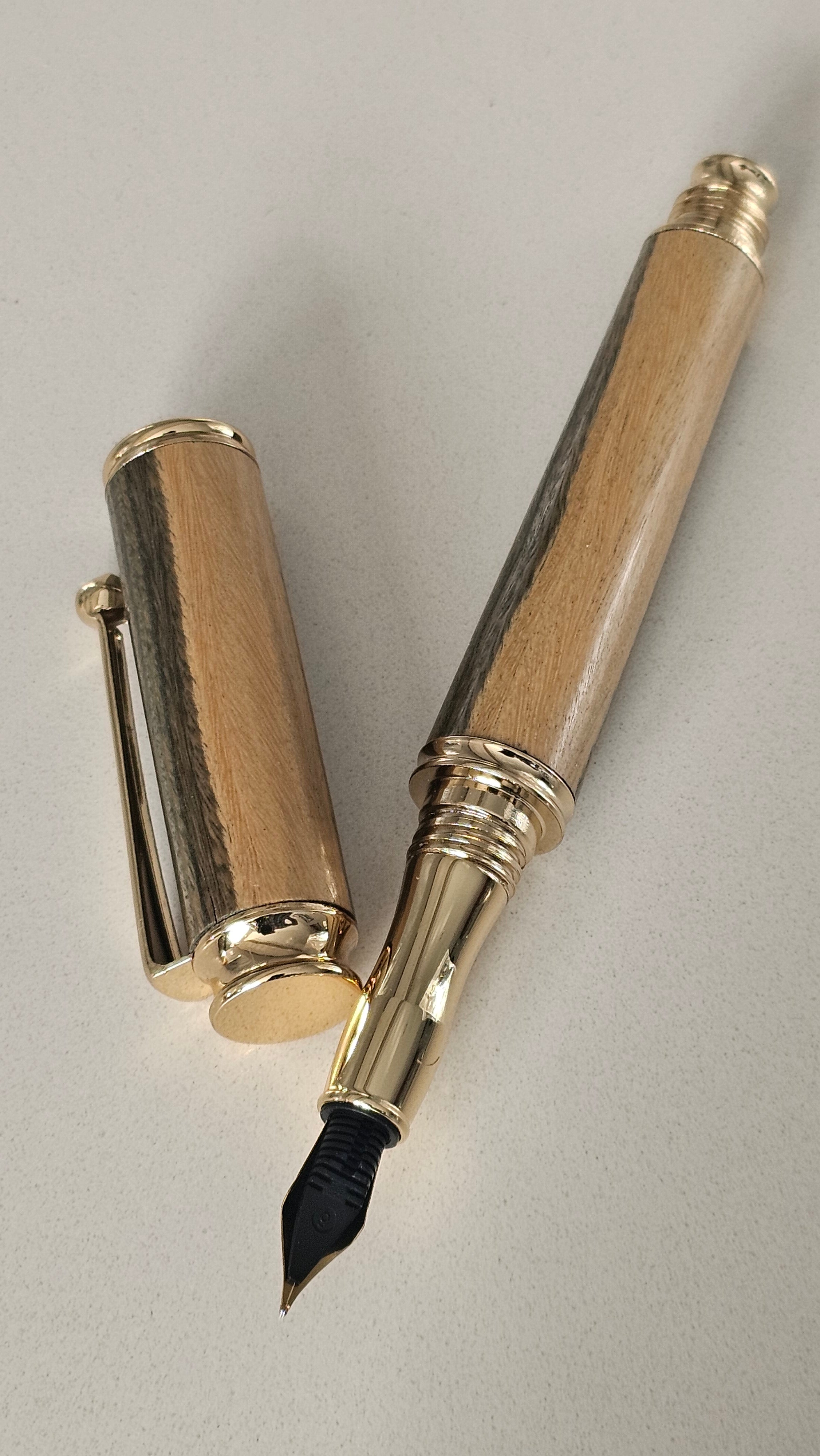 The Laburnum Heritage Fountain Pen in Gold