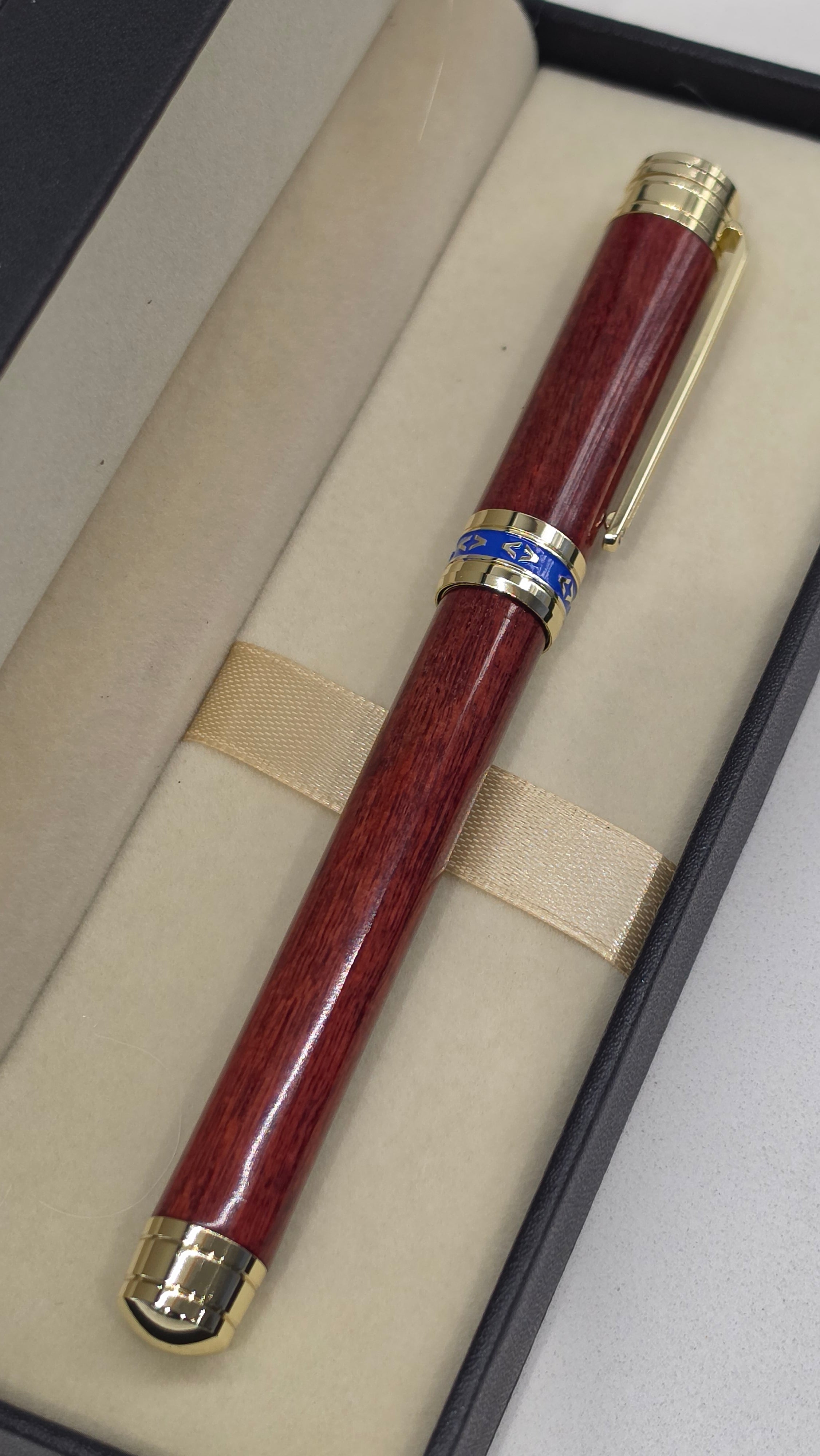 Masonic wood turned Rollerball Pen.