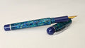 Handmade bespoke Blue resin and Ebonite Fountain Pen.